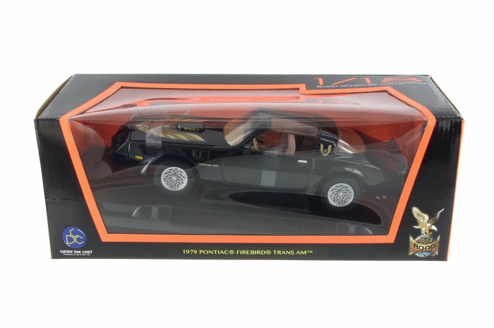 1979 Pontiac Firebird Trans Am Black 1/18 Diecast Model Car by